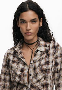 Desigual CHECK TEXTURE - Hemdbluse - brown