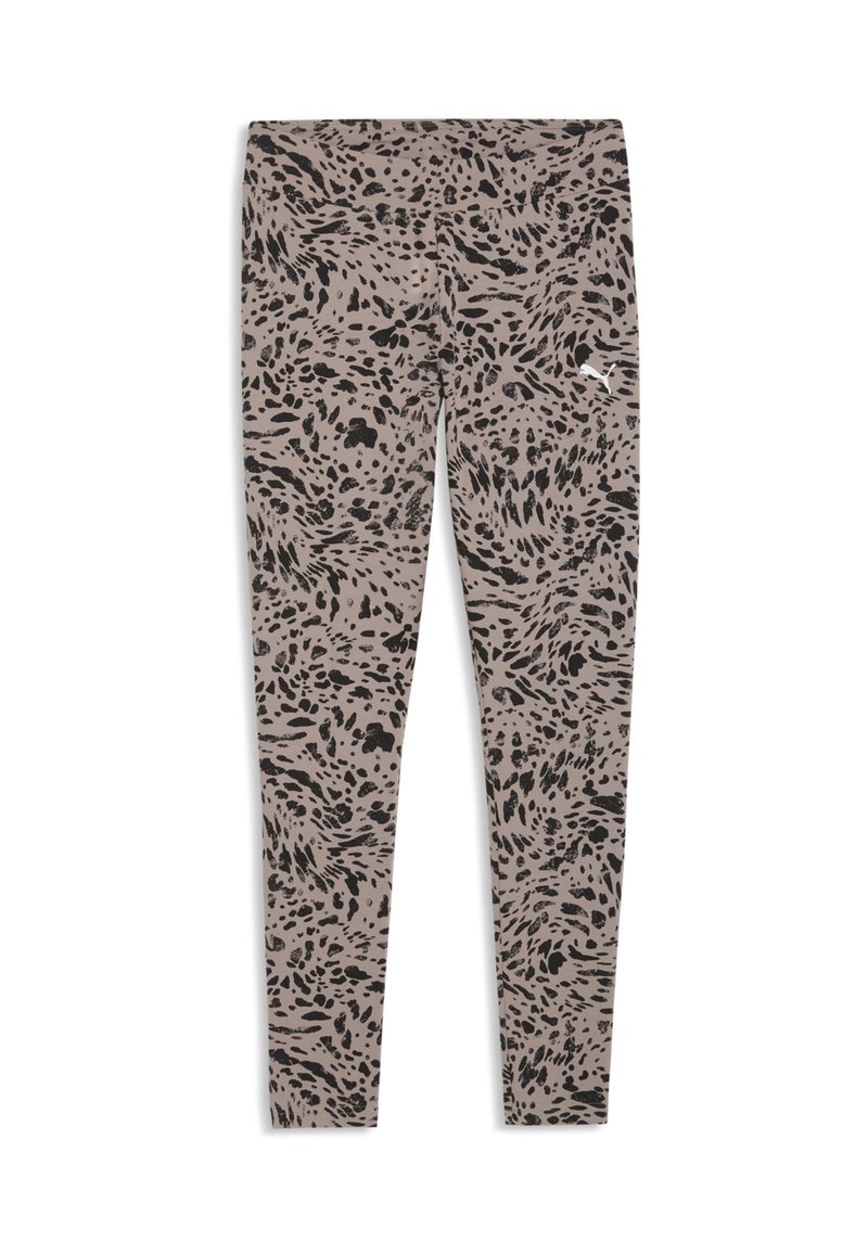Puma ESSENTIALS GRAPHICS BEDRUCKTE - Leggings - sandstone/sabbia ...