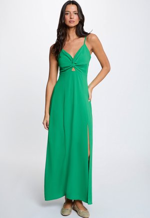 Morgan, MORGAN MORGAN STRAIGHT MAXI DRESS WITH SLIT - Vestito lungo - vert prairie
