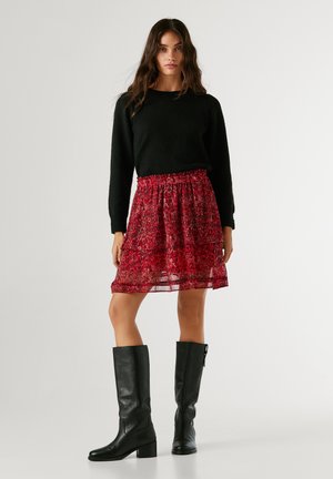 Pepe Jeans Trapecinis sijonas - royal red