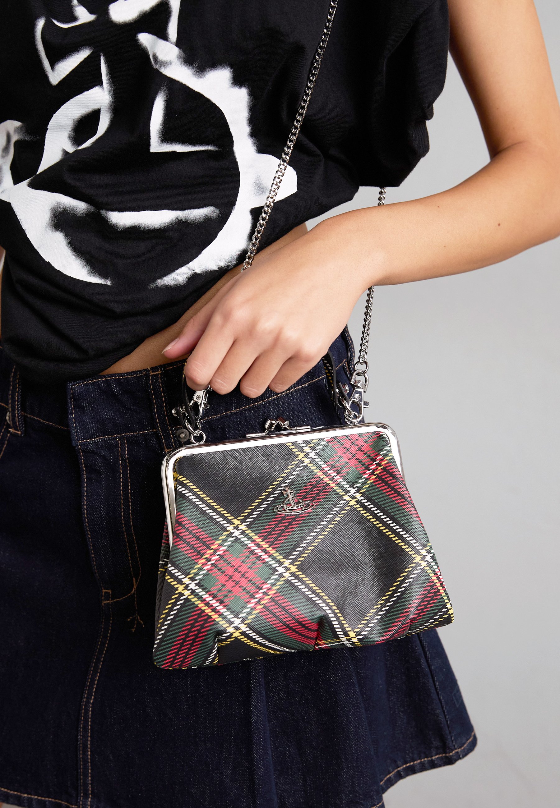 Vivienne Westwood GRANNY FRAME PURSE - Handbag - chelsea tartan