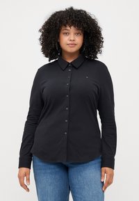 Tommy Hilfiger Curve 1985 SLIM SHIRT - Camicia - black