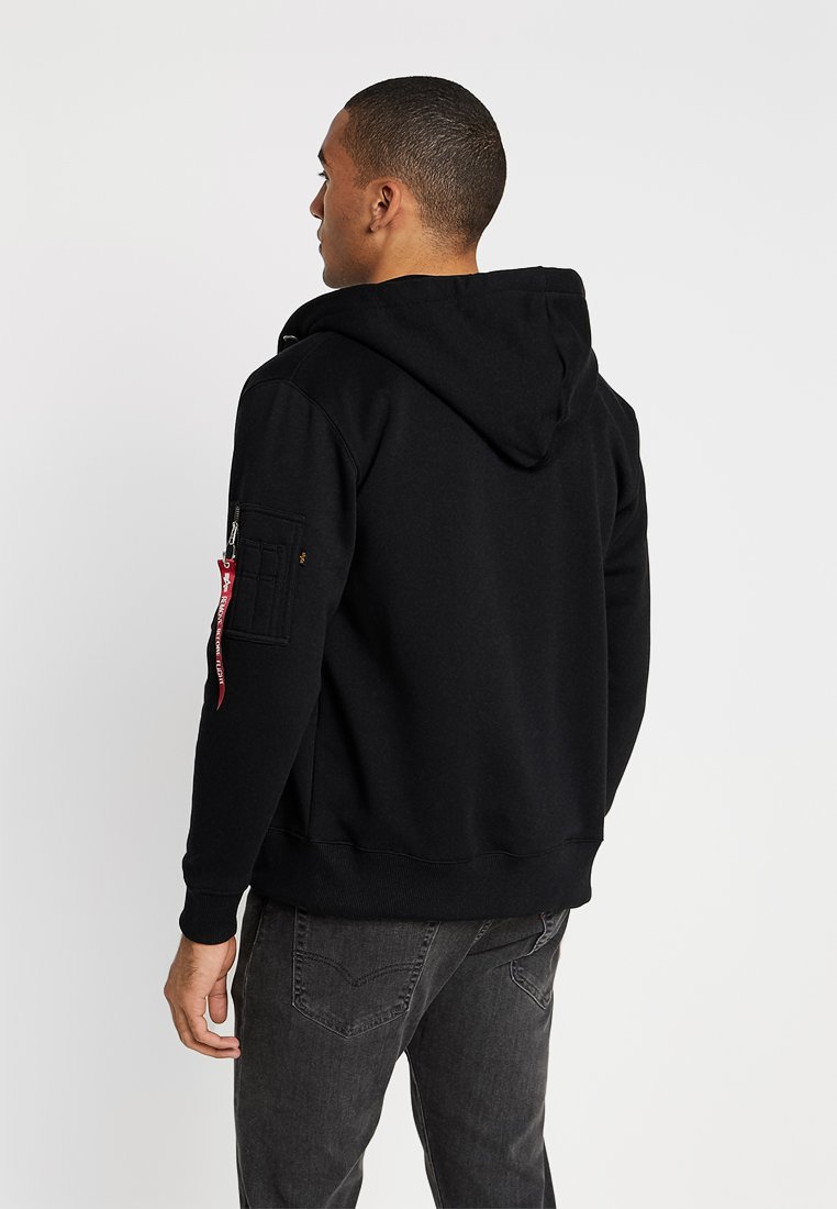Alpha Industries NASA ZIP HOODY - Sweat zippé - black/noir - ZALANDO.FR