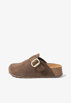 Yokono, ZUECO DE PLATAFORMA WIWI-264 MARRÓN OSCURO - Clogs - marrón oscuro