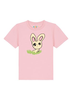 OSTERHASE IM GRAS - T-shirt print - cotton pink