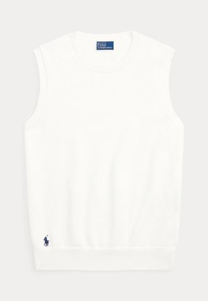 Polo Ralph Lauren SLEEVELESS CREWNECK SWEATER - Tops - white