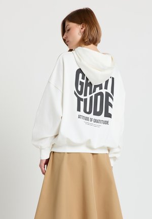 STAMPA - Sweat à capuche - bianco lana