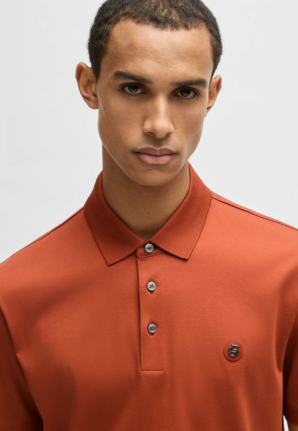 PARRIS - Polo shirt - dark orange six3