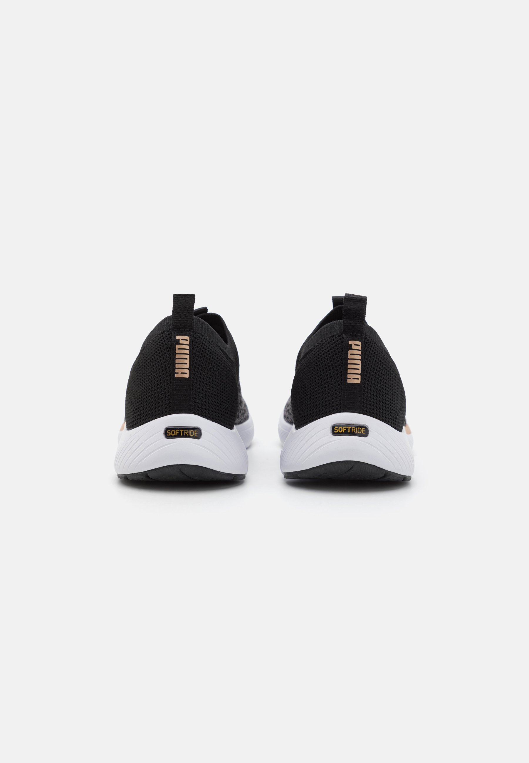 Puma SOFTRIDE REMI SLIP-ON - Training shoe - black/gold/cool dark  gray/black - Zalando.co.uk