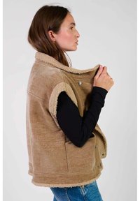 Le Temps Des Cerises SANS MANCHES FUJI - Bodywarmer - tan