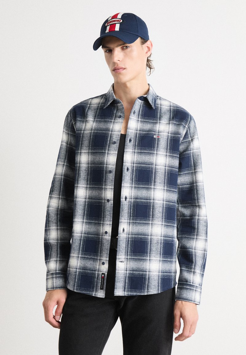 Tommy Jeans CHECK SHIRT - Camicia - dark night navy