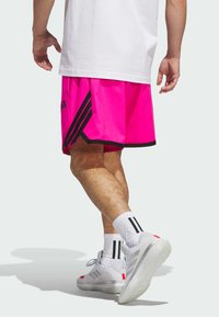 adidas Performance CRAZYLITE - Korte sportsbukser - shock pink   black