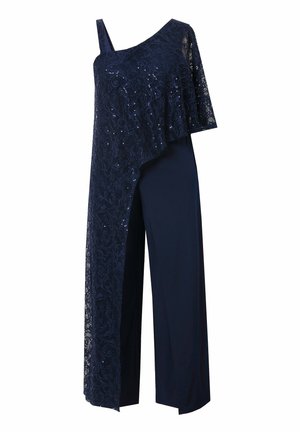 Ulla Popken ASYMMETRIC  PANEL  - Jumpsuit - marine