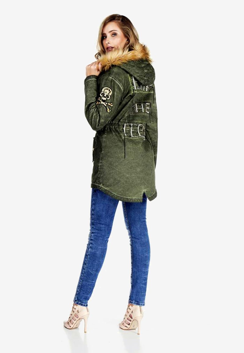 Damen Leichte Jacken | Cipo & Baxx Winterjacke khaki - ZQ24785 Damen Leichte Jacken | Cipo & Baxx Winterjacke khaki - ZQ24785