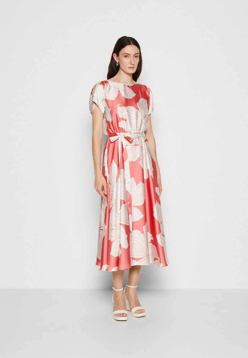 Swing Robe de soirée dusty lobster/navy/multicolore ZALANDO.FR