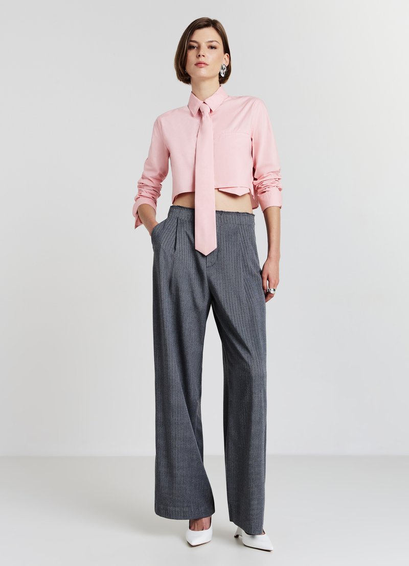 Calliope CAMICIA CROP CRAVATTA - Camicia - rosa chiaro/rosa