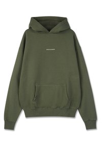 COLNE LOGO  - Hoodie - washed faded olive flint grey