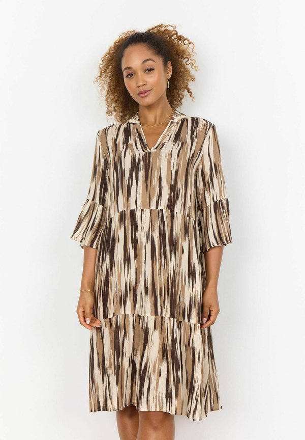 SC-RUTH SHORT DRESS 1 - Freizeitkleid - c cream combi