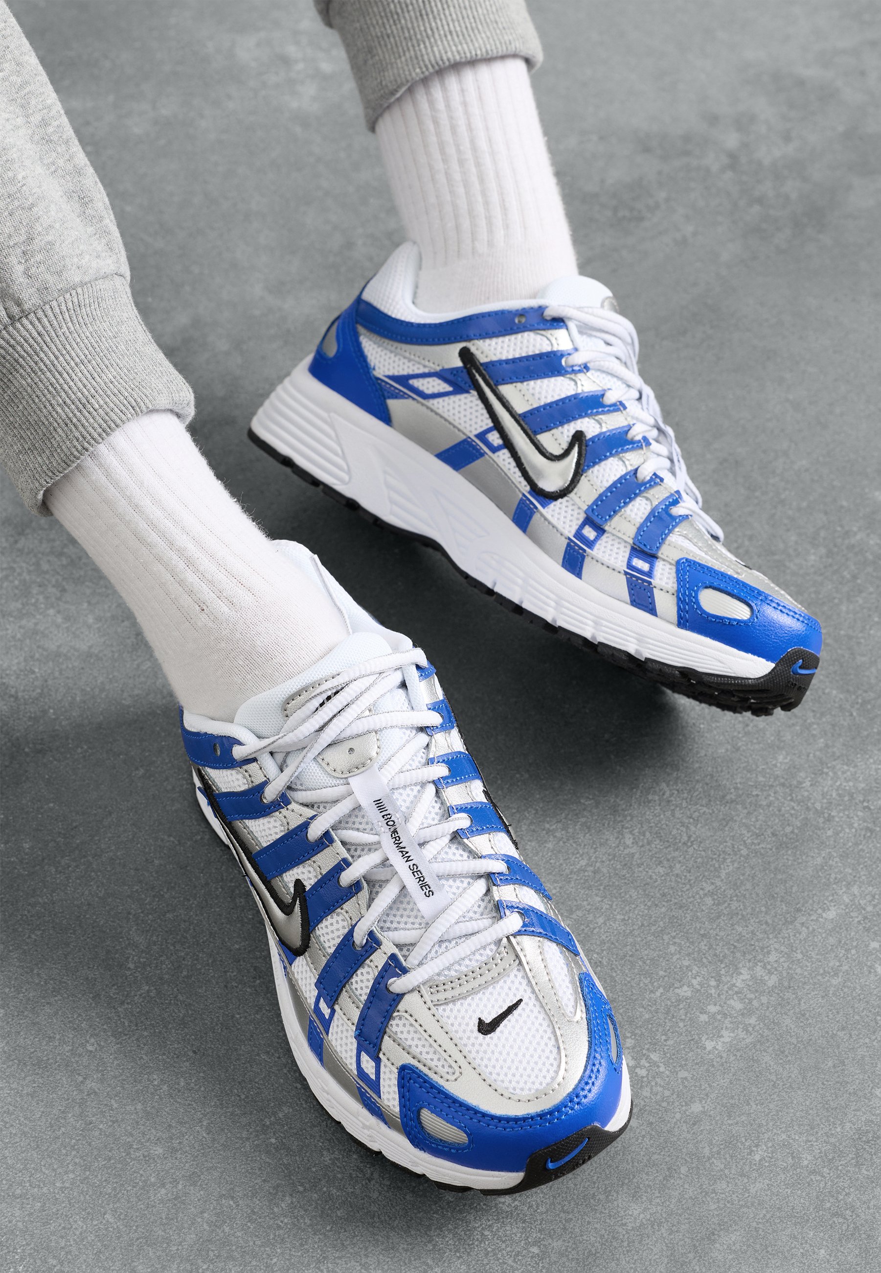 nike p6000 white blue
