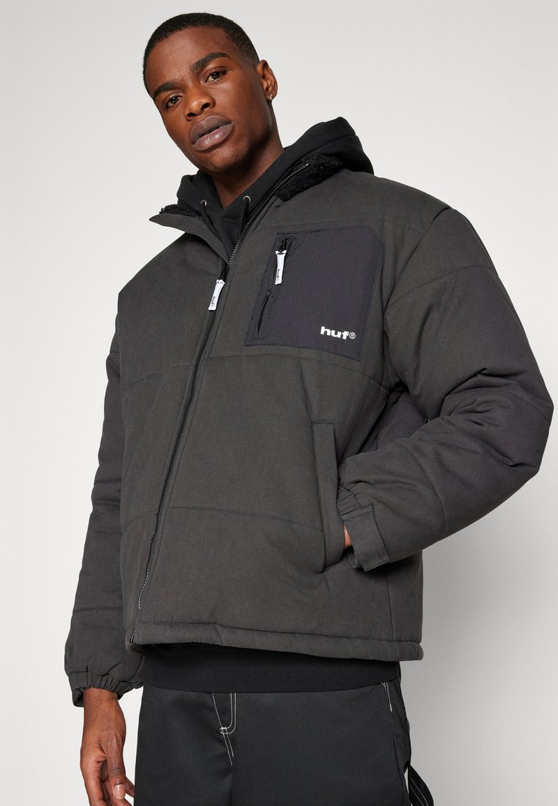HUF SIPLE PUFFER JACKET UNISEX - Winter jacket - black - Zalando.ie