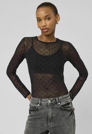 IMPRIMÉ FLOCK - T-shirt à manches longues - gris foncé