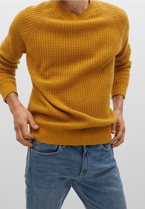 Strickpullover - mustard yellow
