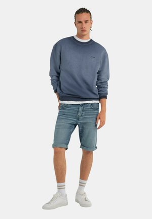 BERMUDA - Shorts vaqueros - blu