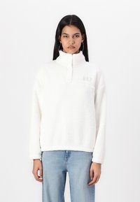 GAP SNAP LOGO - Fleece trui - white