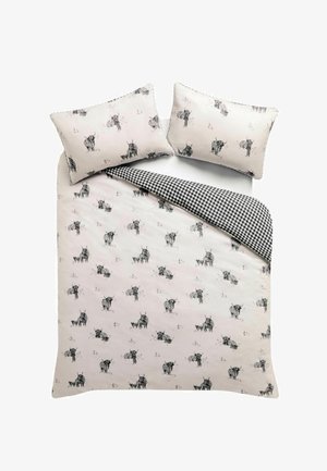 Next, COLLECTION LUXE HAMISH 200TC PERCALE DUVET COVER AND PILLOWCASE SET - Bed linen - monochrome