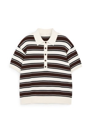 ARKET, Polo - brown white