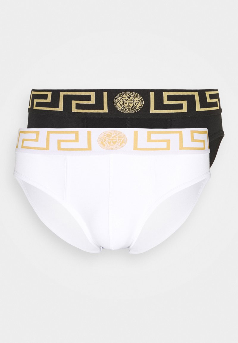 Versace BASSO INTIMO UOMO 2 PACK - Briefs - nero/bianco/oro/black 