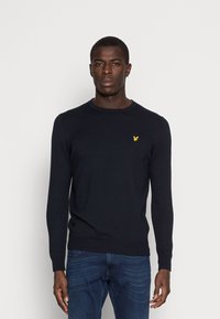 Lyle & Scott - CREW NECK JUMPER - Strikkegenser - dark navy Miniatyrbilde 1