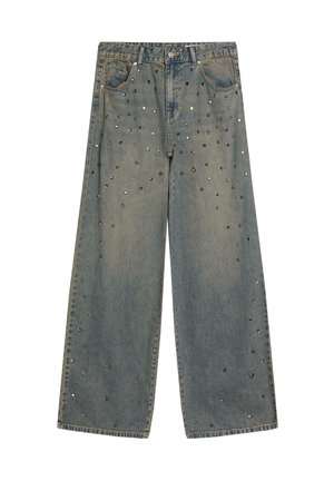 STUDDED BOYFRIEND - Jean boyfriend - blue denim
