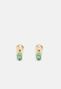 Swarovski CHROMA STUD EARRINGS PEAR CUT - Pendientes - green