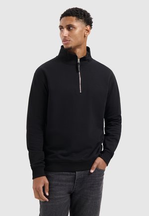 HALF ZIP LS - Sweater - black