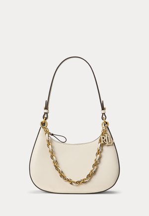 Lauren Ralph Lauren, LEATHER MEDIUM MARCY ZIP SHOULDER BAG - Geantă de mână - soft white