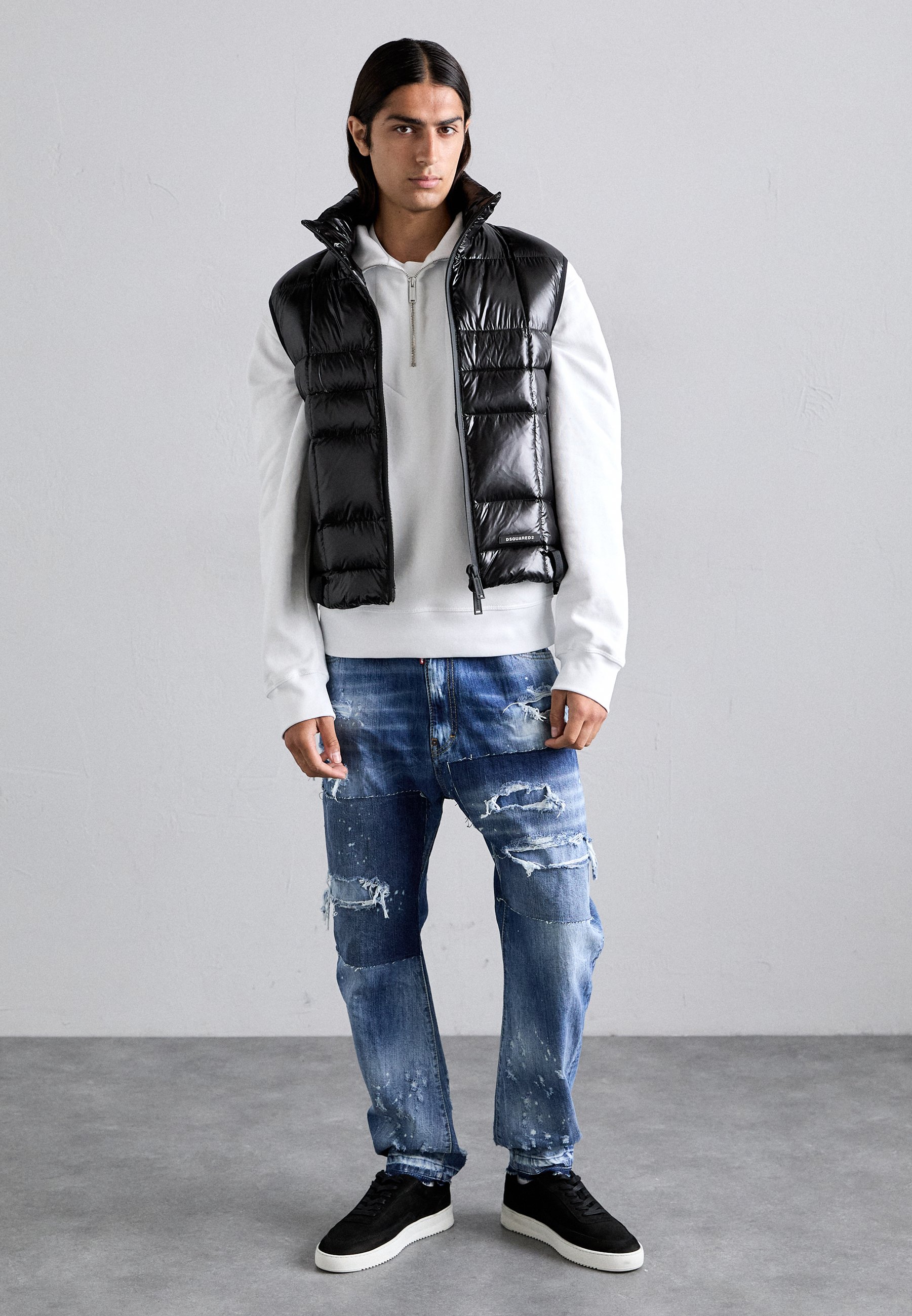Dsquared2 3D VEST - Waistcoat - black - Zalando.co.uk