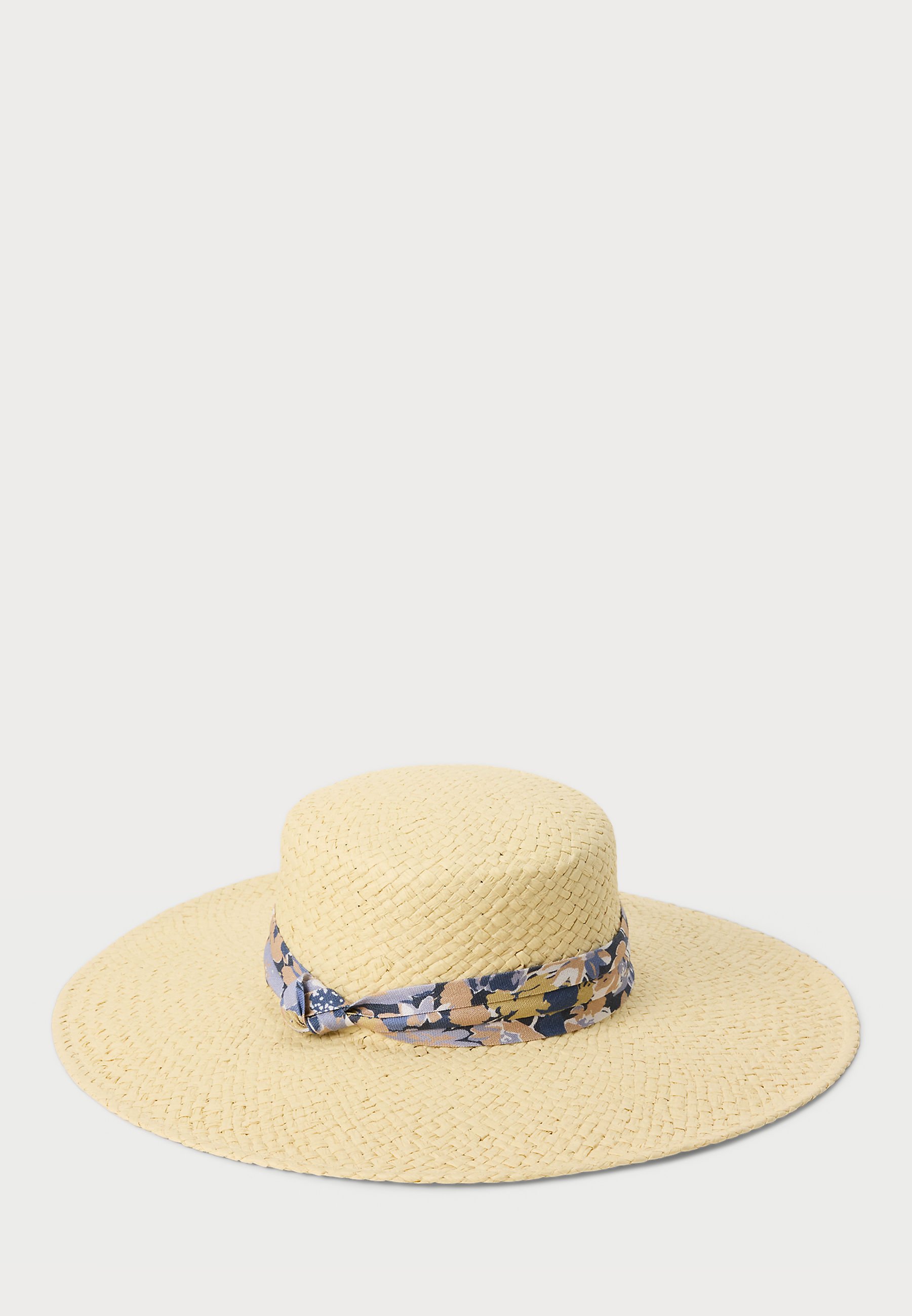Lauren Ralph Lauren Beige Floppy Straw Hat with Navy & White Striped Band il_fullxfull.7120455651_7c3p.jpg main image 3