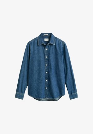 GANT, GANT DENIM SHIRT - Košeľa - mid blue worn in