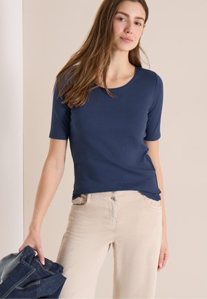 Cecil, T-SHIRT IN UNIFARBE - T-shirt basique - sporty denim blue