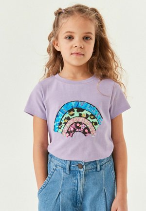 EMBELLISHED RAINBOW - T-shirt print - lilac purple