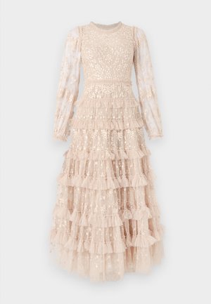 BLOSSOM ANCLE GOWN - Proginė apranga - oyster