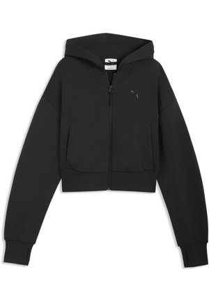 TECH SENSE KAPUZEN - Zip-up sweatshirt - black