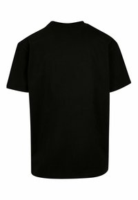 Sort bomulds t-shirt med afslappet pasform, korte ærmer og rund halsudskæring. Glat tekstur, ingen mønstre eller grafik, ensfarvet.