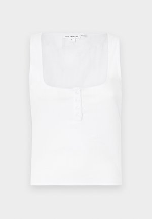 Good American HENLEY TANK - Μπλούζα - white