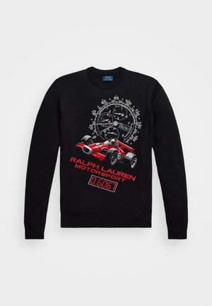 Polo Ralph Lauren Intarsia Knit Race Car Cotton Jumper - Strickpullover - black