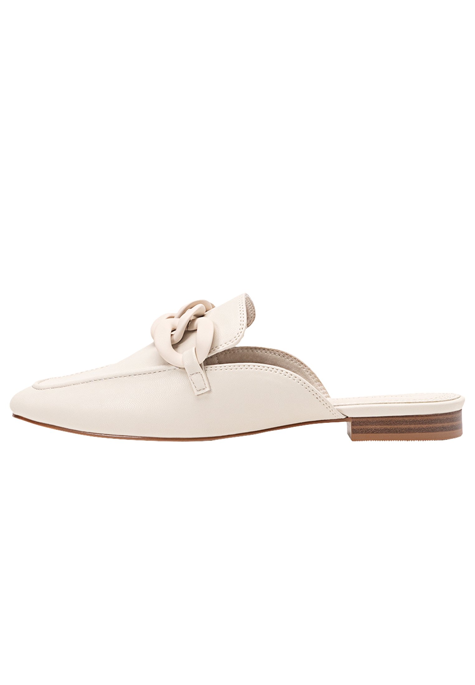 Stradivarius MIT ZIERKETTE - Muiltjes - off white/crème - Zalando.be