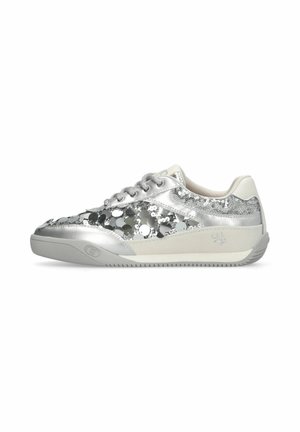 SNEAKERS WITH MAXI-SEQUINS - Sneakers basse - silver