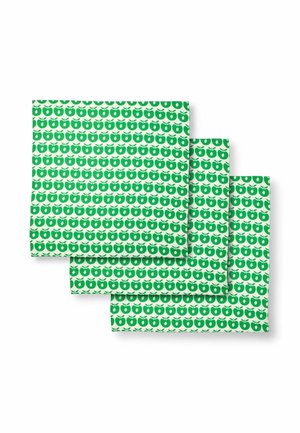 3 PACKS WITH APPLES - Muslin blanket - apple green
