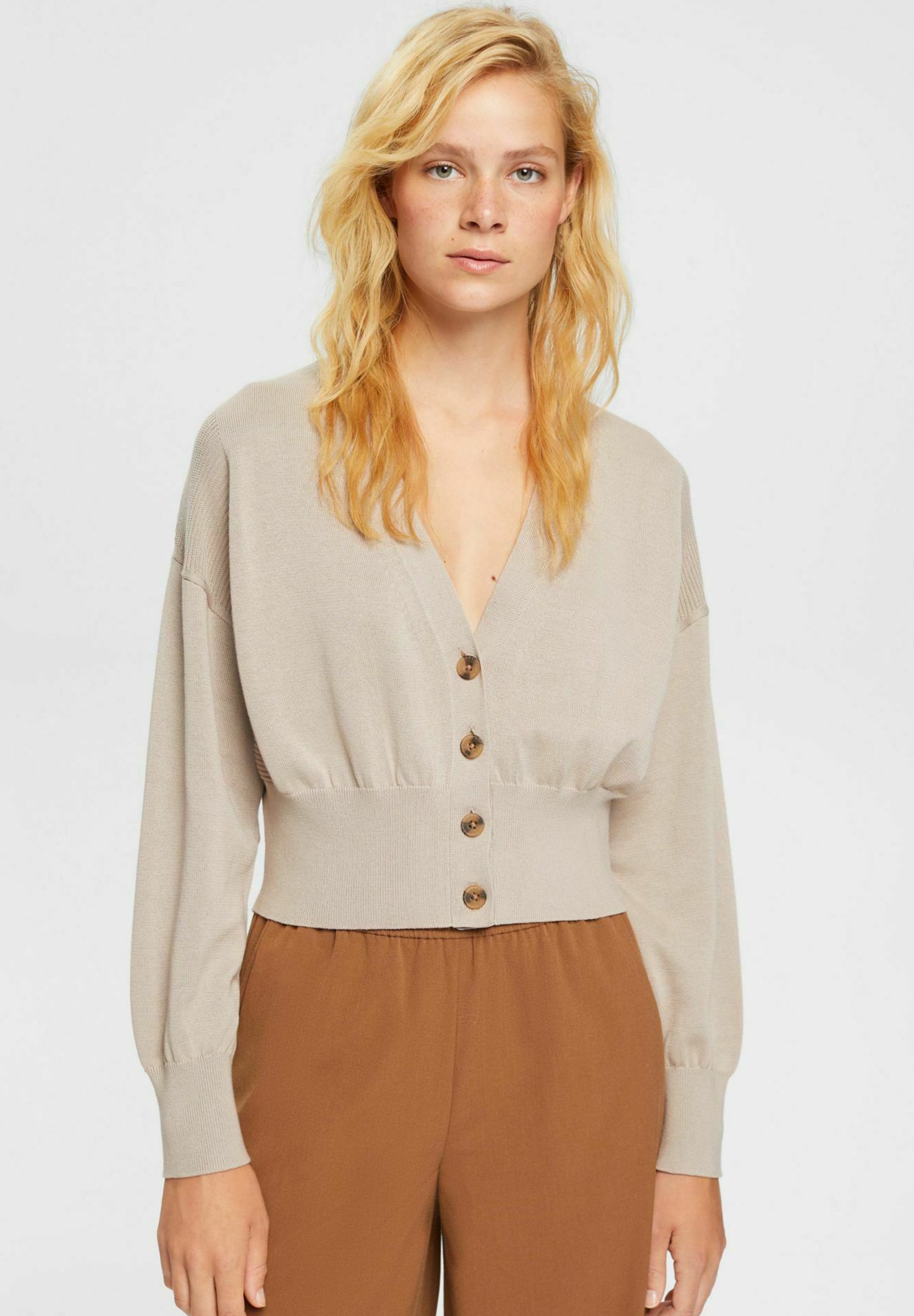 Esprit Cardigan - light taupe/taupe 